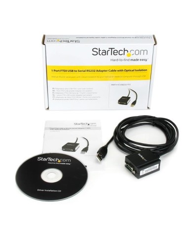 StarTech.com Cavo adattatore USB FTDI RS-232 a seriale 1 porta, isolamento ottico