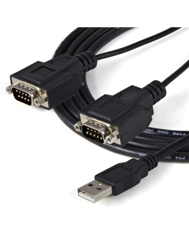 StarTech.com Cavo adattatore RS-232 USB FTDI a seriale 2 porta, con interfaccia COM