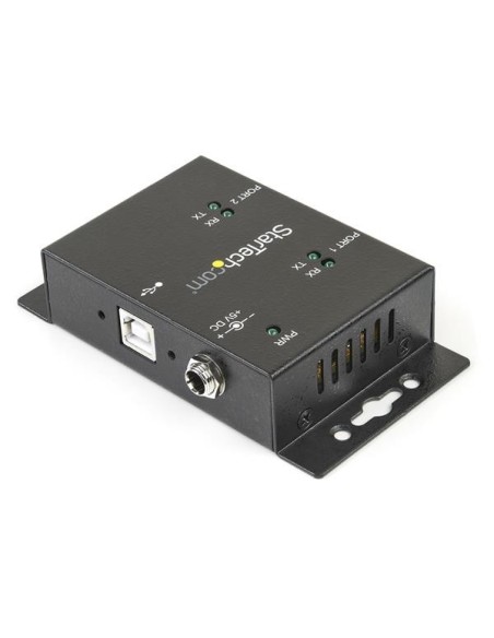 StarTech.com Hub adattatore USB a seriale 2 porte per montaggio a parete con clip per guide DIN
