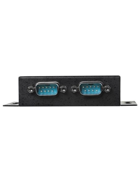 StarTech.com Hub adattatore USB a seriale 2 porte per montaggio a parete con clip per guide DIN