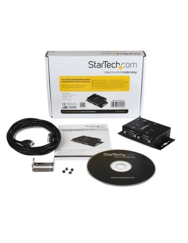 StarTech.com Hub adattatore USB a seriale 2 porte per montaggio a parete con clip per guide DIN