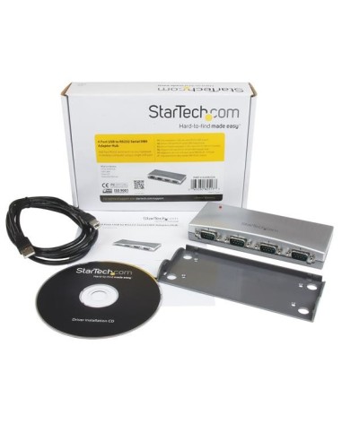 StarTech.com Hub Adattatore USB a seriale DB9 RS232 a 4 porte