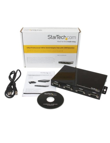 StarTech.com Hub adattatore USB a seriale 4 porte, con interfaccia COM e possibilità di montaggio a parete