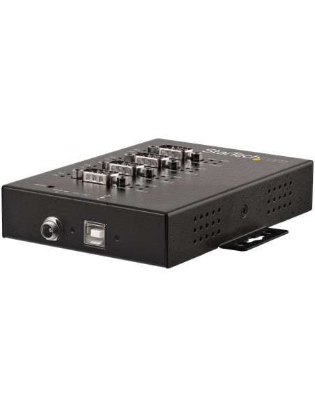 StarTech.com Hub Seriale 4 Porte da USB a RS232 RS485 RS422 -Hub Convertitore industriale da USB 2.0 a DB9 - Protezione IP30 -