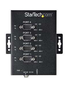 StarTech.com Hub Seriale 4 Porte da USB a RS232 RS485 RS422 -Hub Convertitore industriale da USB 2.0 a DB9 - Protezione IP30 - 2