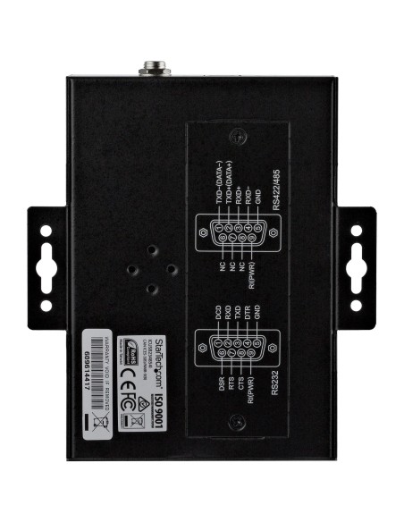 StarTech.com Hub Seriale 4 Porte da USB a RS232 RS485 RS422 -Hub Convertitore industriale da USB 2.0 a DB9 - Protezione IP30 -
