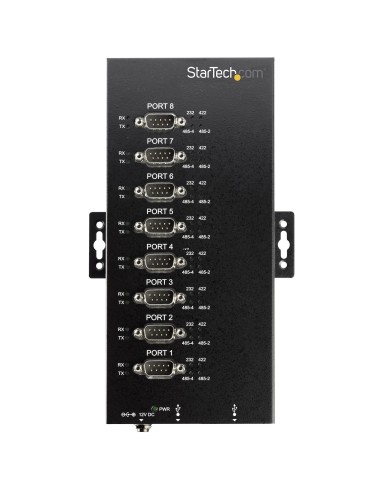StarTech.com Hub Seriale 8 Porte da USB a RS232 RS485 RS422 -Hub Convertitore industriale da USB 2.0 a DB9 - Protezione IP30 -