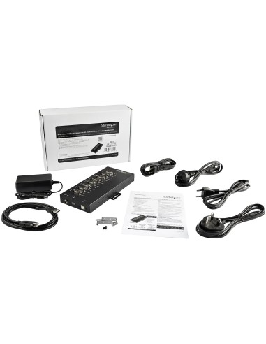 StarTech.com Hub Seriale 8 Porte da USB a RS232 RS485 RS422 -Hub Convertitore industriale da USB 2.0 a DB9 - Protezione IP30 -