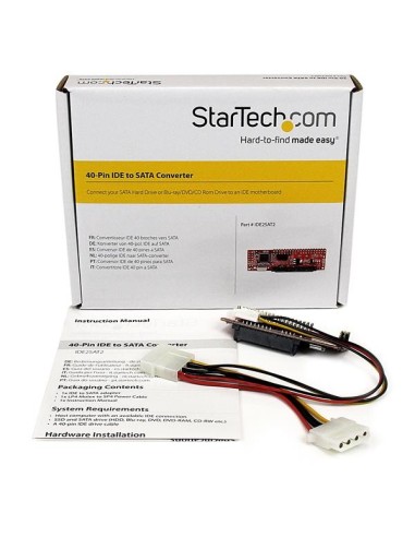 StarTech.com Adattatore per dischi rigidi IDE a SATA o lettori ottici - Convertitore PATA a 40 pin a HDD SSD ODD SATA da 2,5"