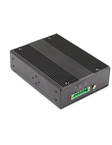 StarTech.com Switch rete LAN industriale a 6 porte - 4 porte PoE RJ45 + 2 slot SFP 30W - 10 100 1000Mbps Power over Ethernet -