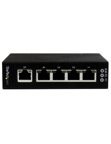 StarTech.com Switch di rete Commutatore Industriale Gigabit Ethernet a 5 porte non gestito - Guide DIN   Montabile a parete