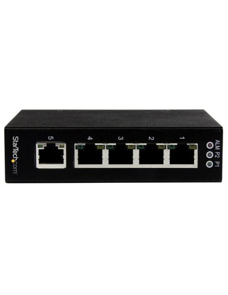 StarTech.com Switch di rete Commutatore Industriale Gigabit Ethernet a 5 porte non gestito - Guide DIN   Montabile a parete