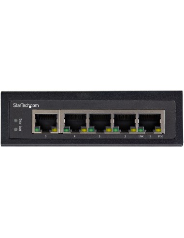 StarTech.com Switch Ethernet 5 porte industriale - Power over Ethernet switch di rete Gigabit 30W - Commutatore di reta lan Gb