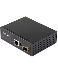 StarTech.com Media Converter fibra ottica a Ethernet - Convertitore industriale da fibra a rame - 1Gbps SFP a RJ45 Cat6 - IP-30