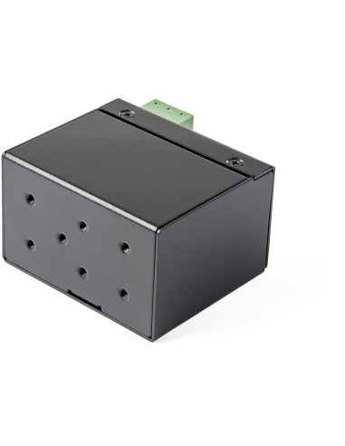 StarTech.com Media converter fibra a Ethernet 30W - Convertitore gigabit fibra ottica rame per uso industriale - PoE+ Media