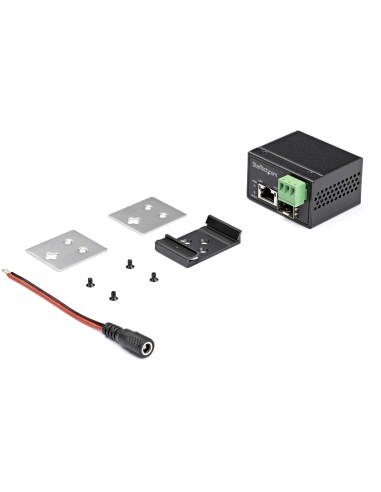StarTech.com Media converter fibra a Ethernet 30W - Convertitore gigabit fibra ottica rame per uso industriale - PoE+ Media