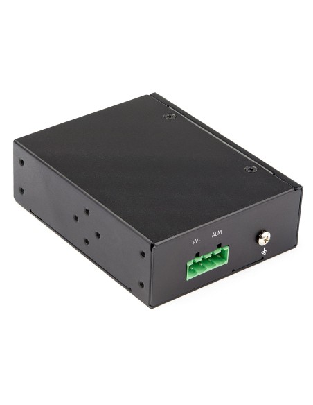 StarTech.com Media converter fibra a Ethernet 60W - Convertitore gigabit fibra ottica rame per uso industriale - PoE+ Media