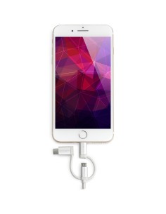 StarTech.com Cavo di ricarica multiplo USB da 2 m - Da USB a Micro-USB o USB-C o Lightning per iPhone   iPad   iPod   Android - 2