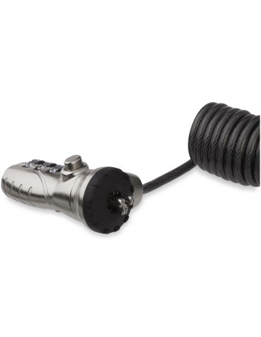 StarTech.com Cavo Lucchetto di Sicurezza con combinazione per PC Portatile - Autoavvolgente - Serratura con Combinazione a 3