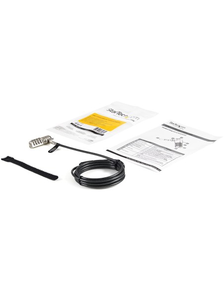 StarTech.com Cavo di Sicurezza per Portatili Kensington - Supporto Articolabile   Girevole - Chiusura a Combinazione a 4 Cifre
