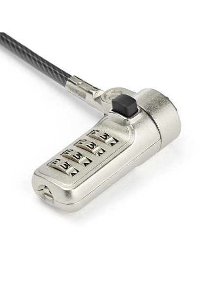 StarTech.com Lucchetto Combinazione per Portatile - Cavo di Sicurezza a 4 cifre per slot-lock