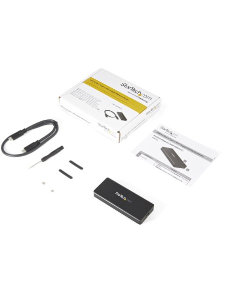 StarTech.com Enclosure SSD PCIe M.2 NVMe USB-C 10 Gbps - Custodia esterna robusta in alluminio M.2 PCIe M-Key Classificazione