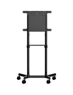 StarTech.com Carrello porta TV con ruote - Supporto TV portatile per schermi VESA da 37-70" (70 kg) - Supporto TV con ripiano e 2