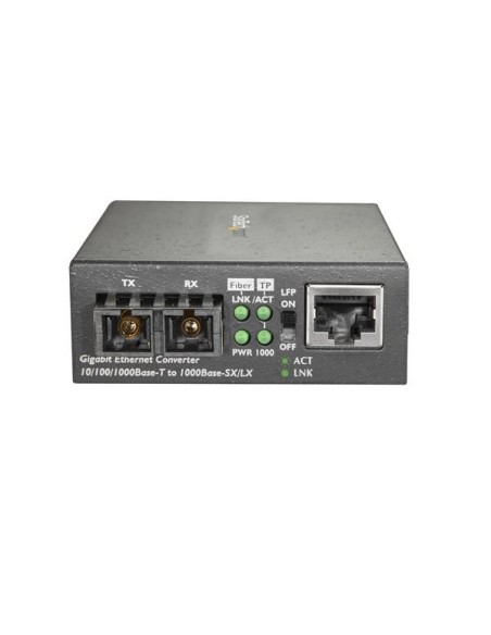 StarTech.com MCMGBSCSM10 convertitore multimediale di rete 1000 Mbit s 1310 nm Modalità singola Nero