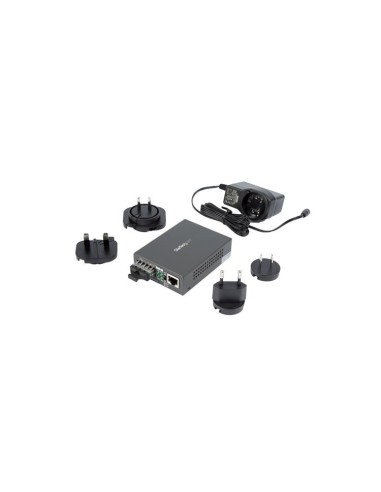 StarTech.com MCMGBSCSM10 convertitore multimediale di rete 1000 Mbit s 1310 nm Modalità singola Nero