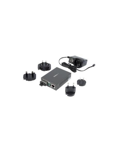 StarTech.com MCMGBSCSM10 convertitore multimediale di rete 1000 Mbit s 1310 nm Modalità singola Nero