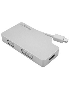 StarTech.com Adattatore Audio Video da Viaggio 3 in 1 - Mini DisplayPort a VGA, DVI o HDMI - in Alluminio - 4K