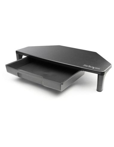 StarTech.com Supporto a Rialzo per Monitor - Ripiano Alzata per Stazione di Lavoro Angolare - Altezza regolabile