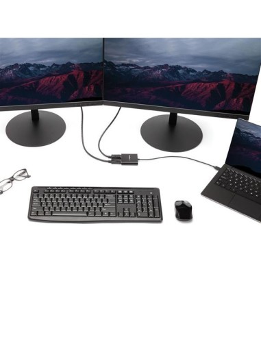 StarTech.com MSTCDP122DP adattatore grafico USB 3840 x 2160 Pixel Nero