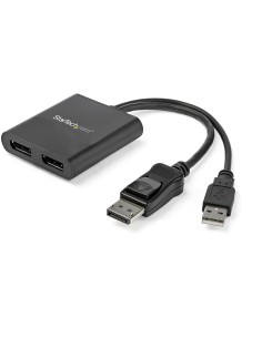 StarTech.com Adattatore multi monitor a 2 porte - DisplayPort 1.2 MST Hub a doppio display 4K 30Hz o 1080p - Alimentato via bus