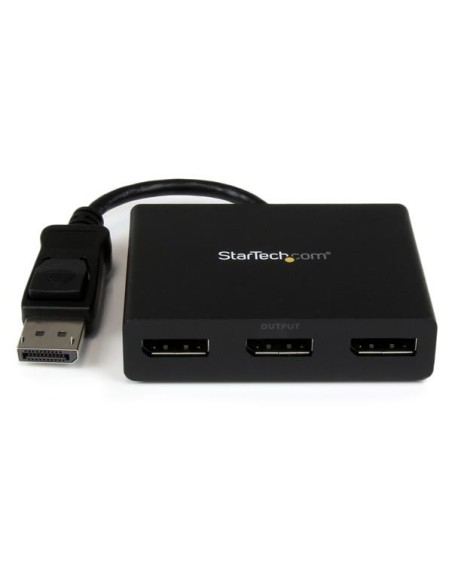 StarTech.com Adattatore multi monitor a 3 porte - Hub DisplayPort 1.2 MST a doppio 4K 30Hz e 1x 1080p - Splitter video per