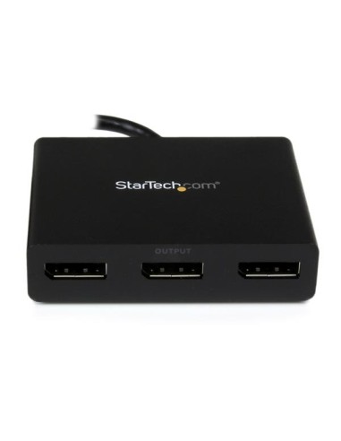 StarTech.com Adattatore multi monitor a 3 porte - Hub DisplayPort 1.2 MST a doppio 4K 30Hz e 1x 1080p - Splitter video per
