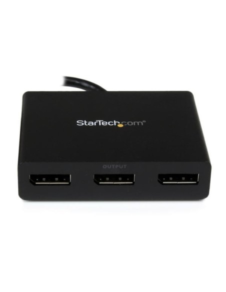 StarTech.com Adattatore multi monitor a 3 porte - Hub DisplayPort 1.2 MST a doppio 4K 30Hz e 1x 1080p - Splitter video per