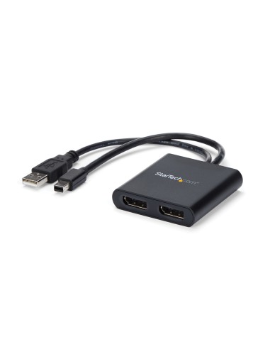 StarTech.com Adattatore multi monitor a 2 porte - MST Hub Mini DisplayPort a 2x DisplayPort - Doppio monitor 4K 30Hz - Video