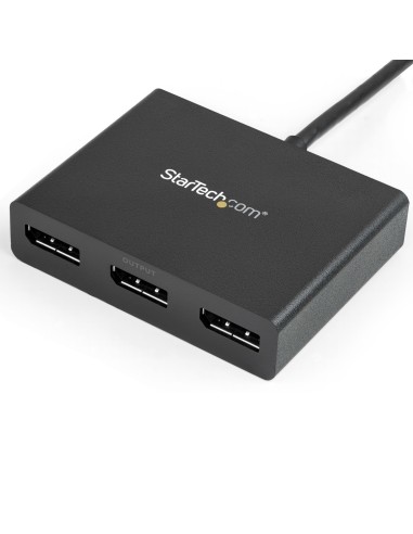StarTech.com Adattatore multi monitor a 3 porte - Mini DisplayPort a DisplayPort MST Hub, doppio 4K 30Hz e 1x 1080p - Splitter