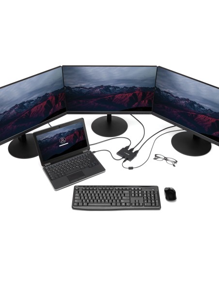 StarTech.com Adattatore multi monitor a 3 porte - Hub MST Mini DisplayPort a HDMI - Triplo 1080p o doppio 4K 30Hz - Video
