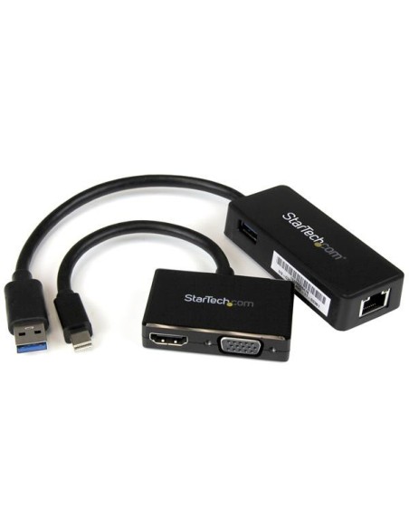 StarTech.com Kit accessori 2 in 1 per Surface Pro 4   Pro 3   Pro 2   Surface - mDP a VGA o HDMI + USB 3.0 a Gbe