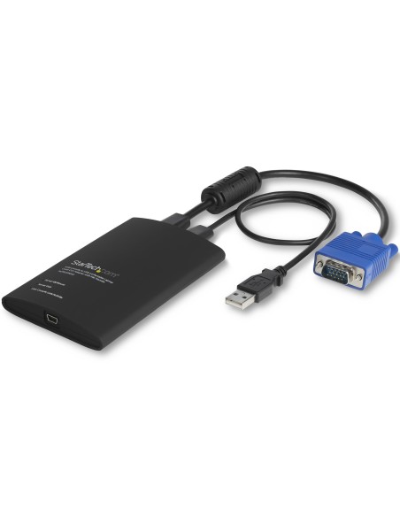 StarTech.com Adattatore Crash Cart portatile console KVM a USB 2.0 del laptop con trasferimento di file e Acquisizione Video