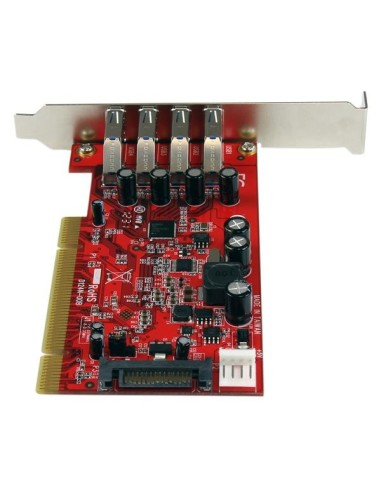 StarTech.com Scheda Pci con 4 porte USB 3.0 SuperSpeed con alimentazione SATA SP4