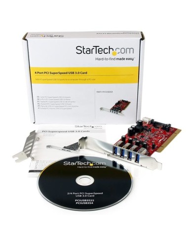 StarTech.com Scheda Pci con 4 porte USB 3.0 SuperSpeed con alimentazione SATA SP4