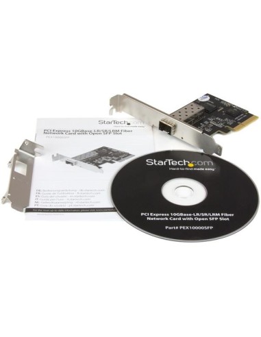 StarTech.com Scheda di Rete Ethernet PCI express a Fibra Ottica SFP+ - Adattatore PCIe x4 10Gb SFP+ NIC Gigabit Ethernet