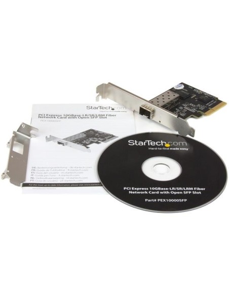 StarTech.com Scheda di Rete Ethernet PCI express a Fibra Ottica SFP+ - Adattatore PCIe x4 10Gb SFP+ NIC Gigabit Ethernet
