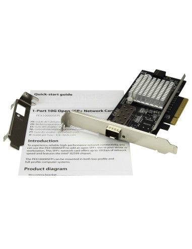 StarTech.com Scheda di rete PCIe ad 1 porta 10G Open SFP+ con Chip Intel - MM SM