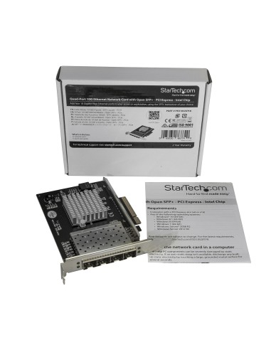 StarTech.com Scheda di Rete per Server SFP+ a Quattro Porte - PCI Express - Chip Intel XL710