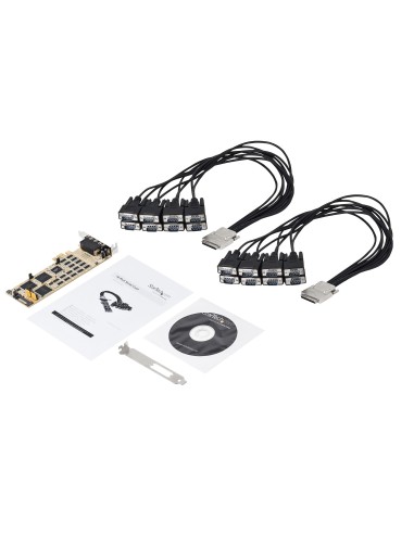 StarTech.com Scheda seriale a basso profilo da 16 porte - RS232 - PCI Express