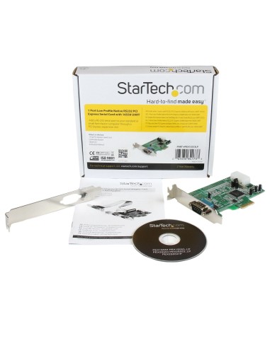 StarTech.com Scheda Seriale PCI Express con 1 Porta - Controller PCIe RS232 - 16550 UART - Scheda Seriale di Espansione DB9 a